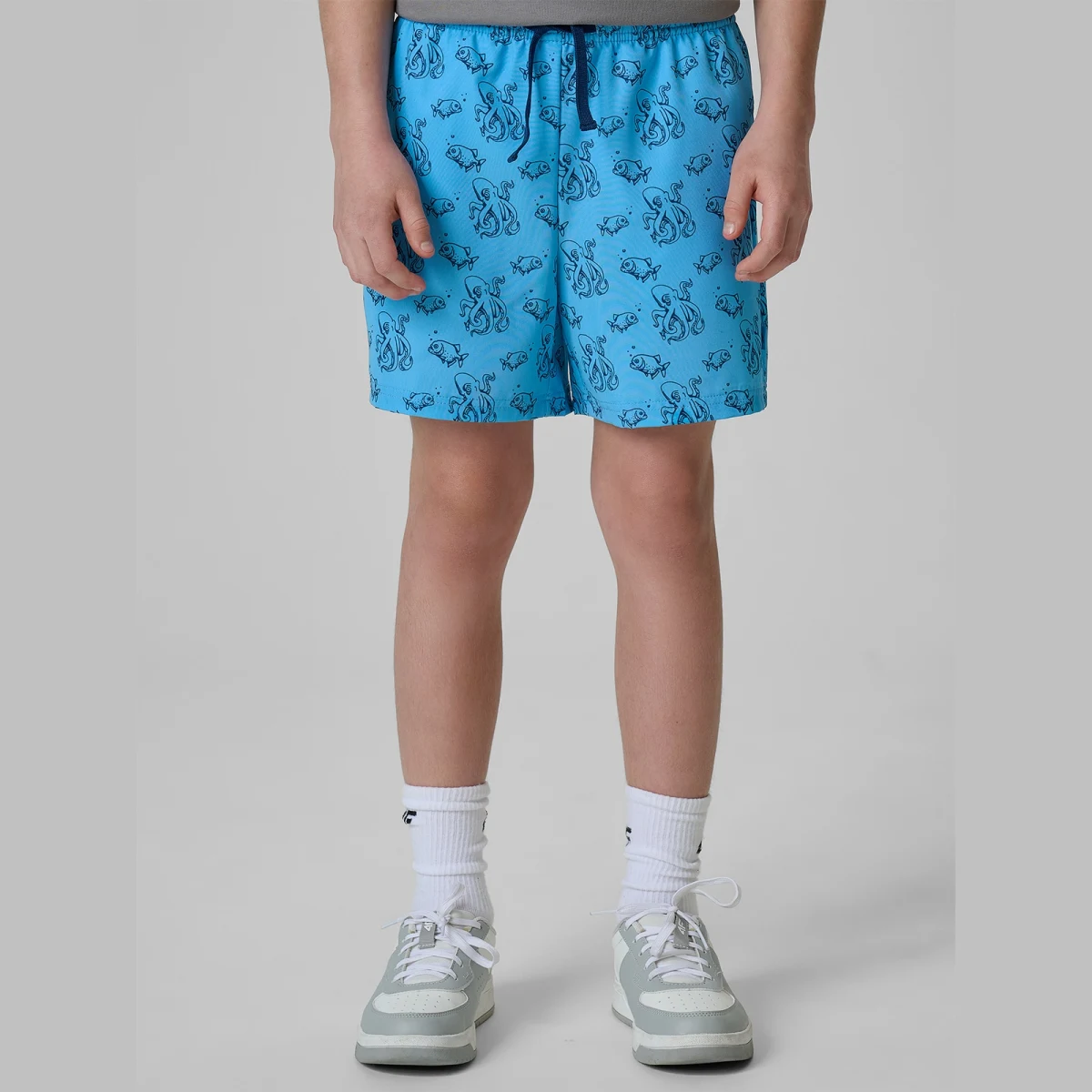 Plážové boardshorty chlapčenské - modré - Farba: modrá · záber 4