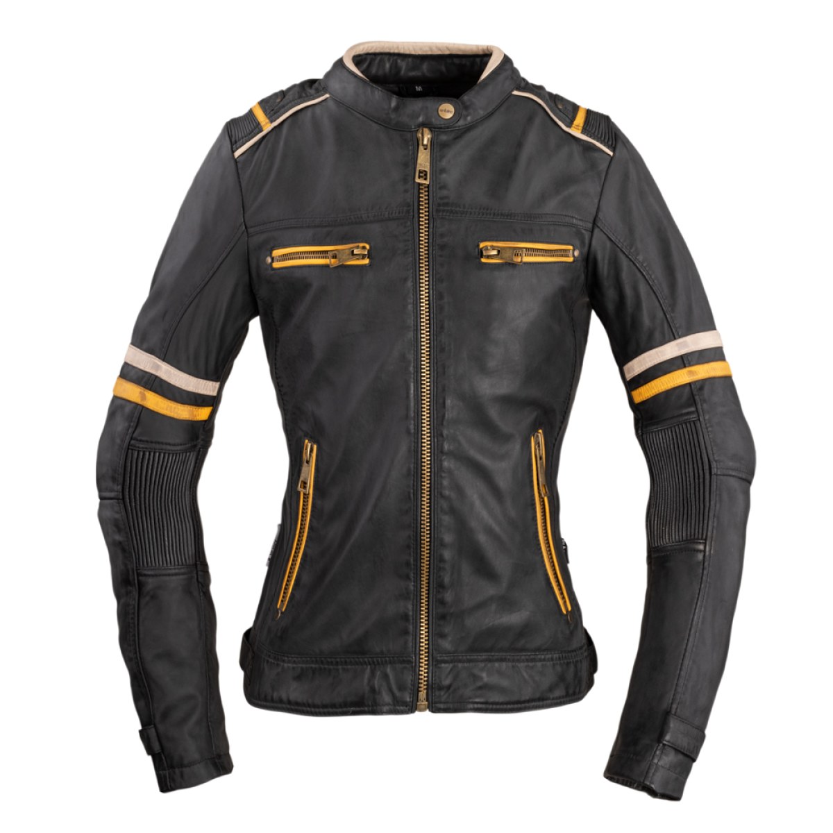 Dámska kožená moto bunda W-TEC Traction Lady - Veľkosť: S | Farba: Čierna · záber 1