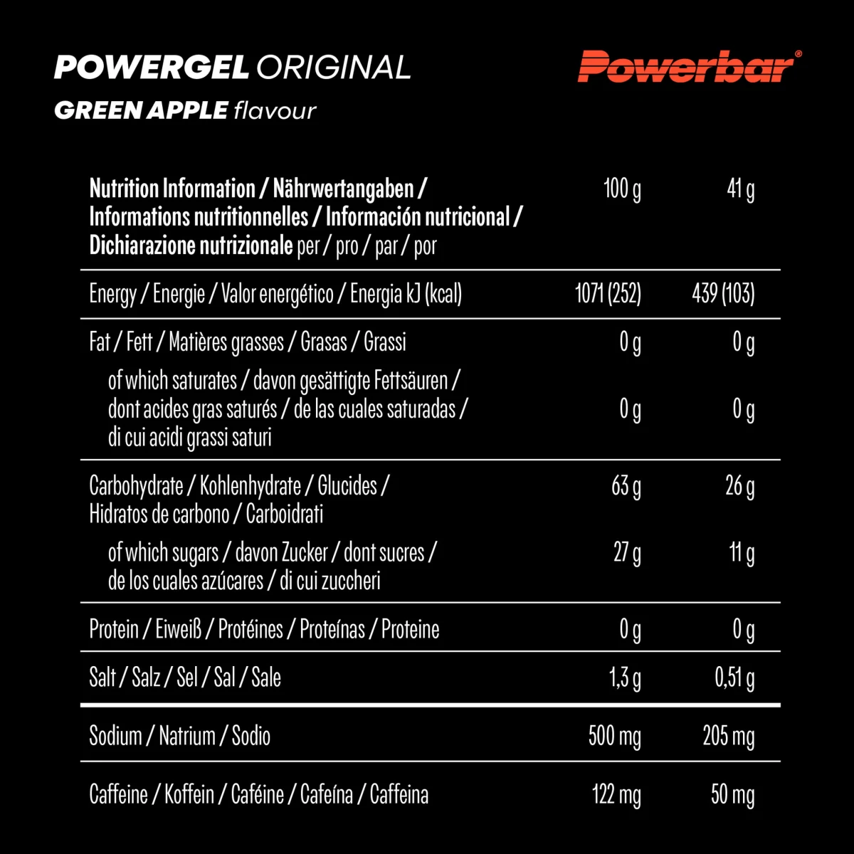 POWERBAR Energetický gél PowerGel jablko 4 × 41 g ...... · záber 2
