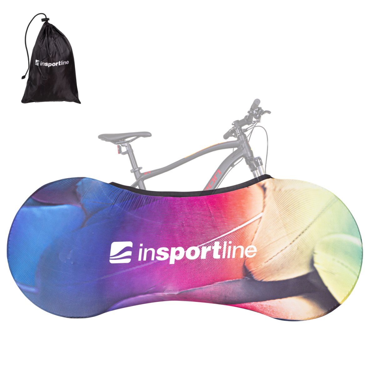 Obal na bicykel inSPORTline BIG8 - Veľkosť: 26, M | Farba: Farebná · záber 1