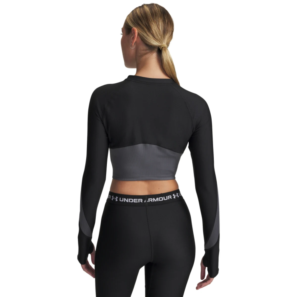 Dámske tréningové tričko s dlhým rukávom UNDER ARMOUR UA HG Rib 1 4 Zip · záber 3