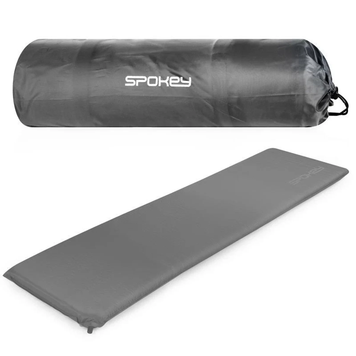 Samonafukovací karimatka SPOKEY FATTY Self-inflating sleeping mat, 180 x 50 x 5 cm, R-Value 3, grey · záber 1