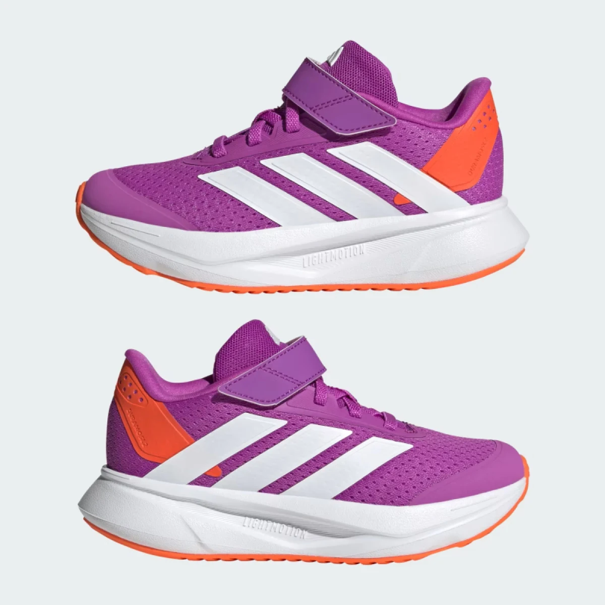 Dívčí sportovní obuv (tréninková) ADIDAS Duramo SL2 K purple burst cloud white impact orange · záber 5