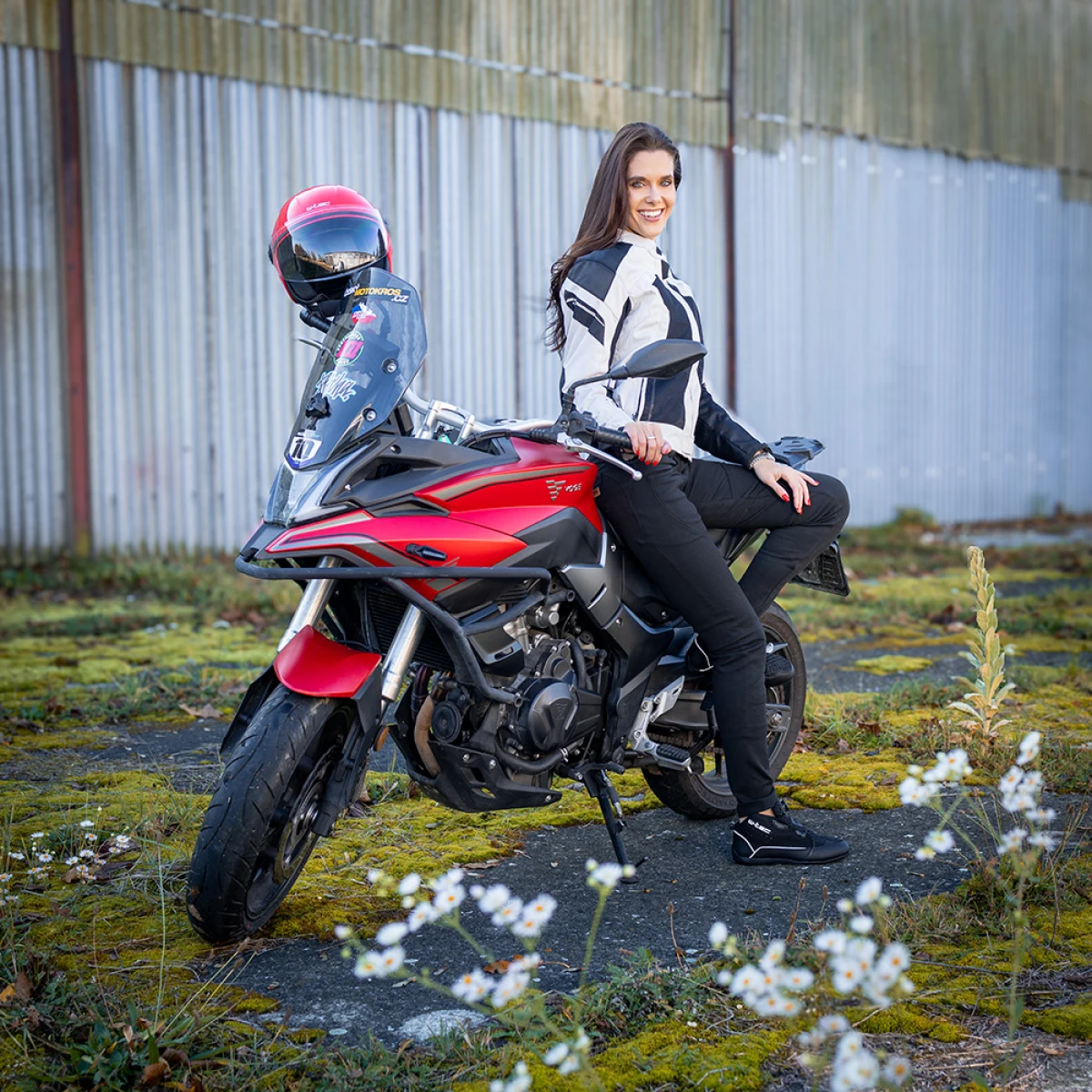 Dámske moto legíny W-TEC Wombutta Farba čierna, · záber 2