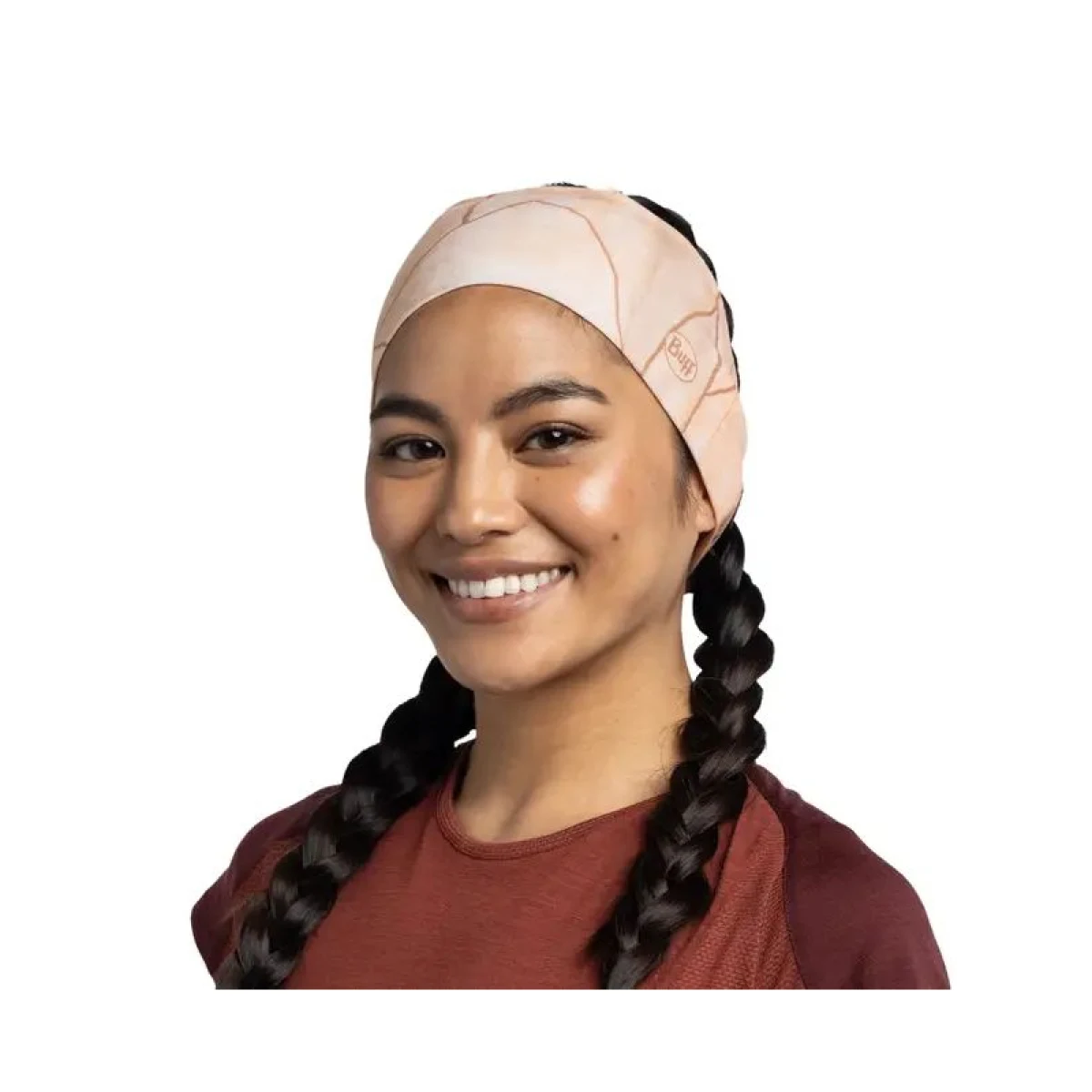 Čelenka BUFF COOLNET UV® WIDE HEADBAND MOUTAH APRICOT · záber 3