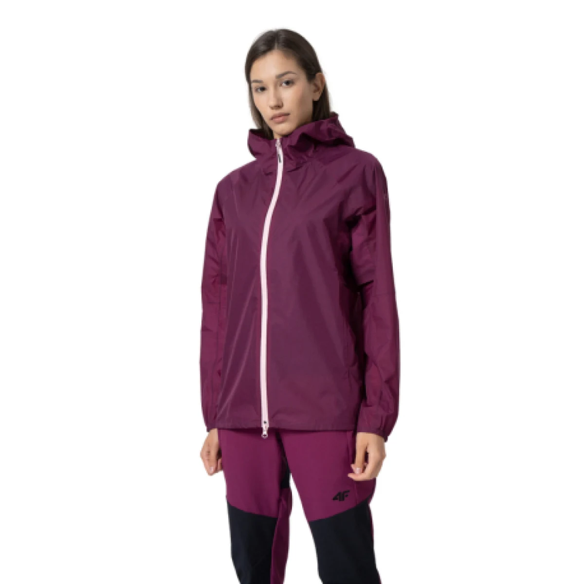 Dámská turistická bunda 4F JACKET F025-53S-DARK PINK · záber 1