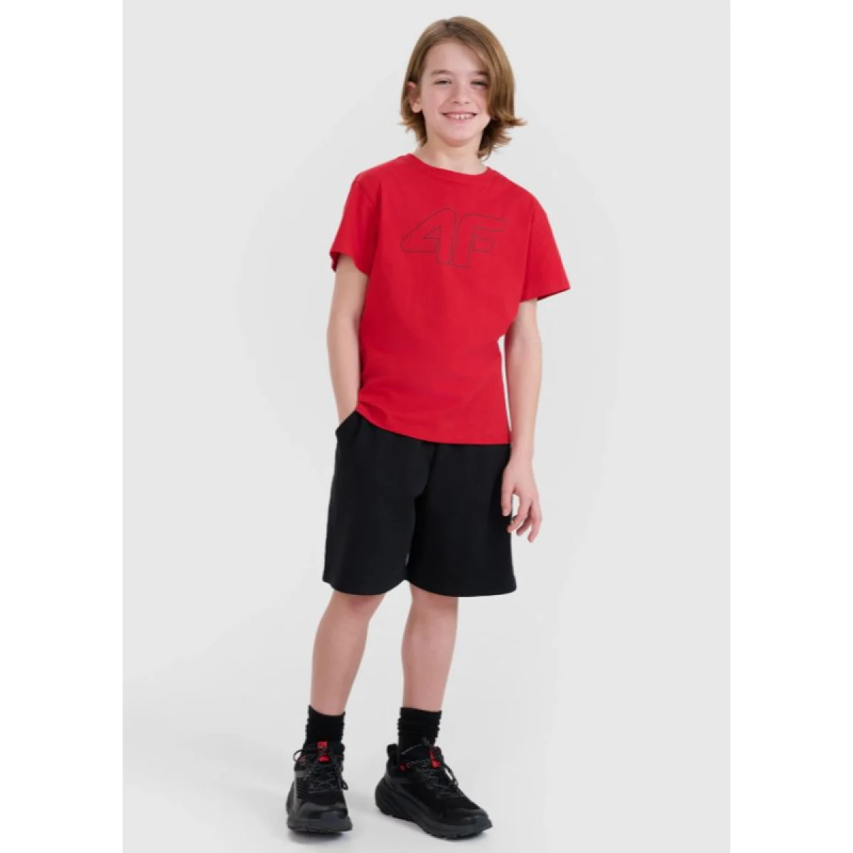 Chlapecké tričko s krátkým rukávem 4F JUNIOR TSHIRT M2325-62S-RED · záber 6