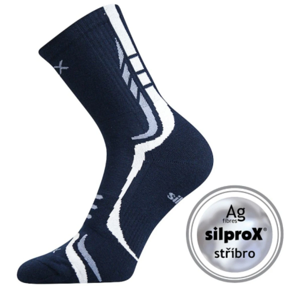 Pánske turistické ponožky VOXX THORX DARK BLUE · záber 1