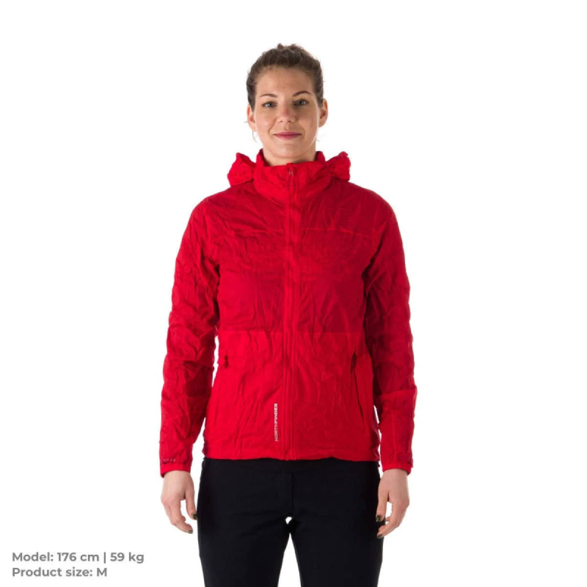 Dámska tréningová bunda s kapucňou NORTHFINDER NORTHKIT-BU-4268OR-bright red · záber 2