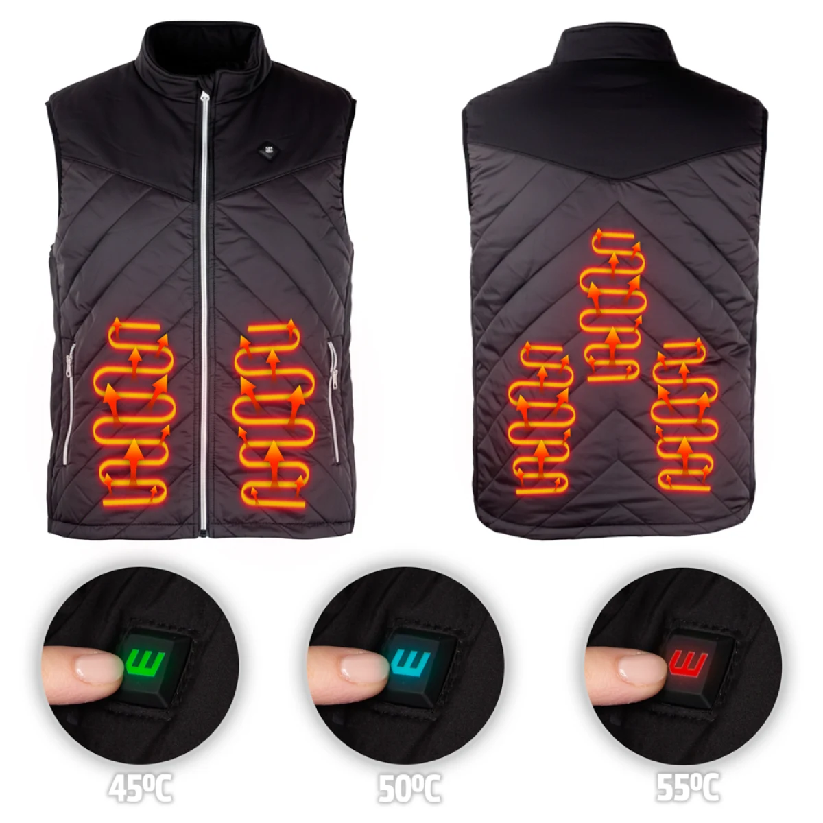 inSPORTline Electronics WARMhim čierna - 3XL · záber 4