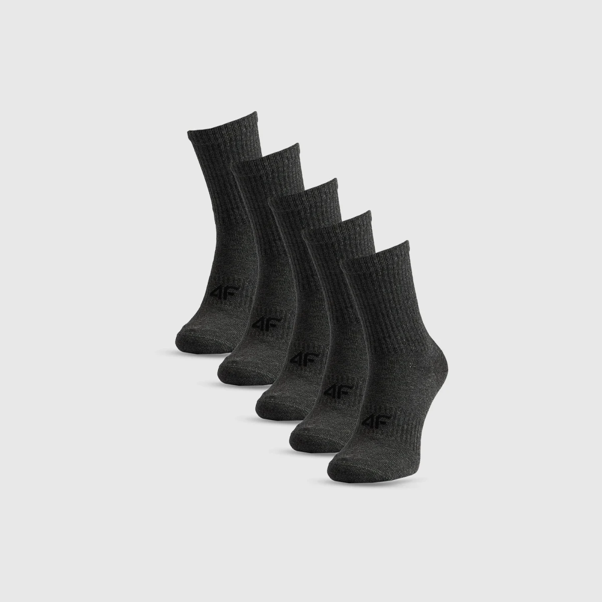 Ponožky dlouhé (5-pack) pánské - šedé · záber 1