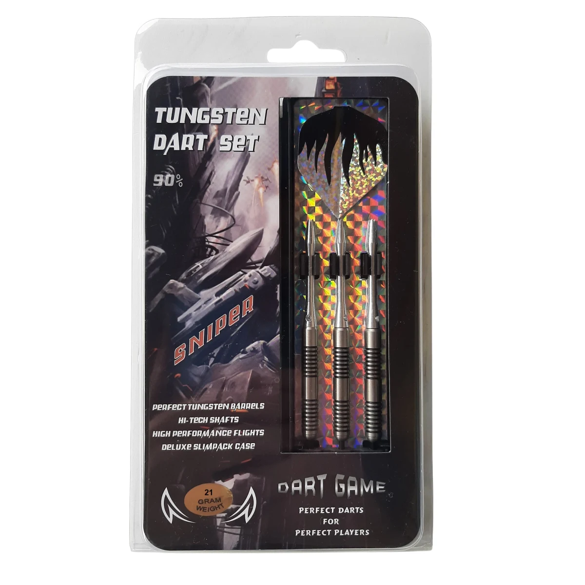 Šípky MASTER Sniper 90% Volfrám 3ks - steeltip 23g · záber 3