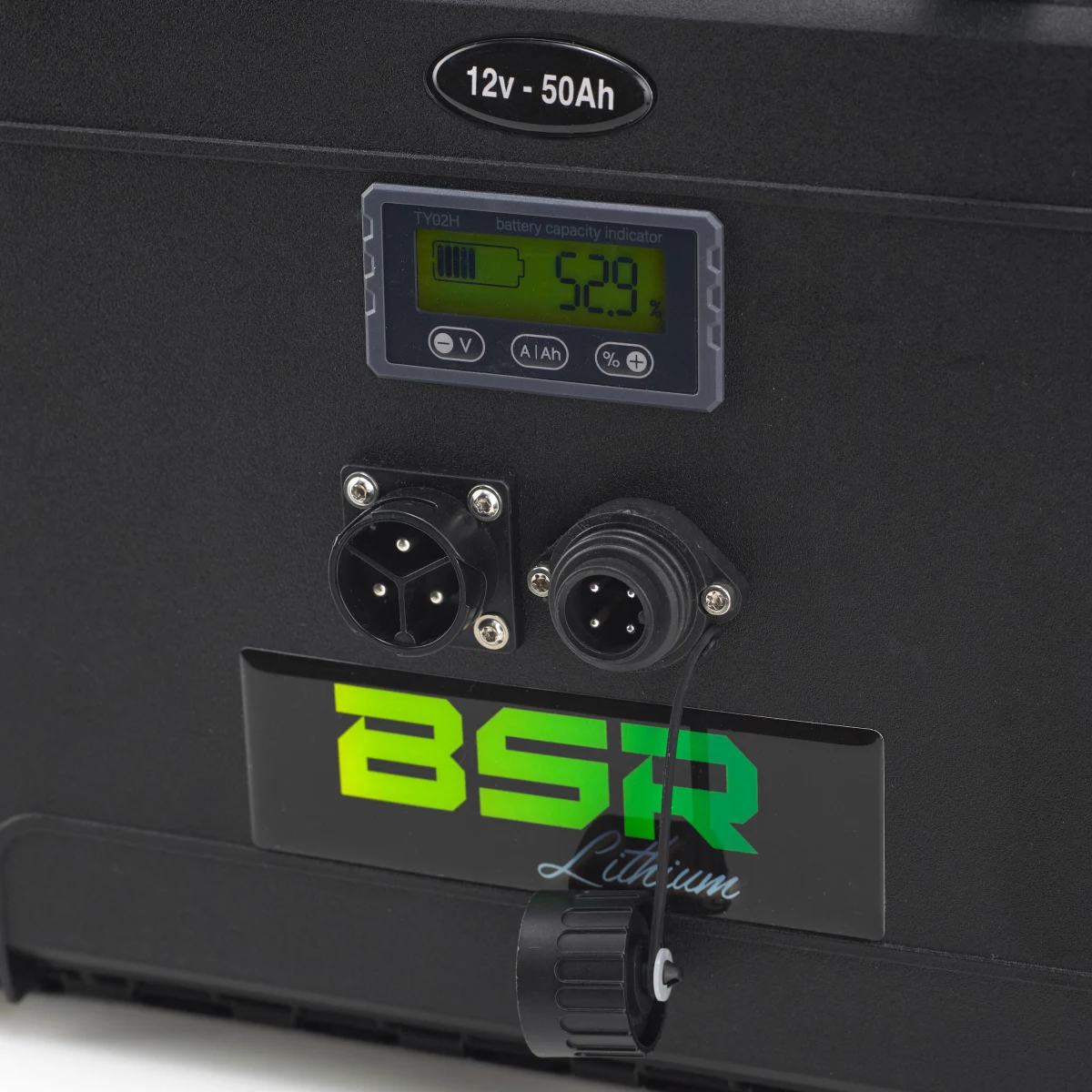 BSR Lítiová batéria na belly boat BSR DF15 LiFeP04 12V 50Ah + výstup na sonar 16Ah bez · záber 2