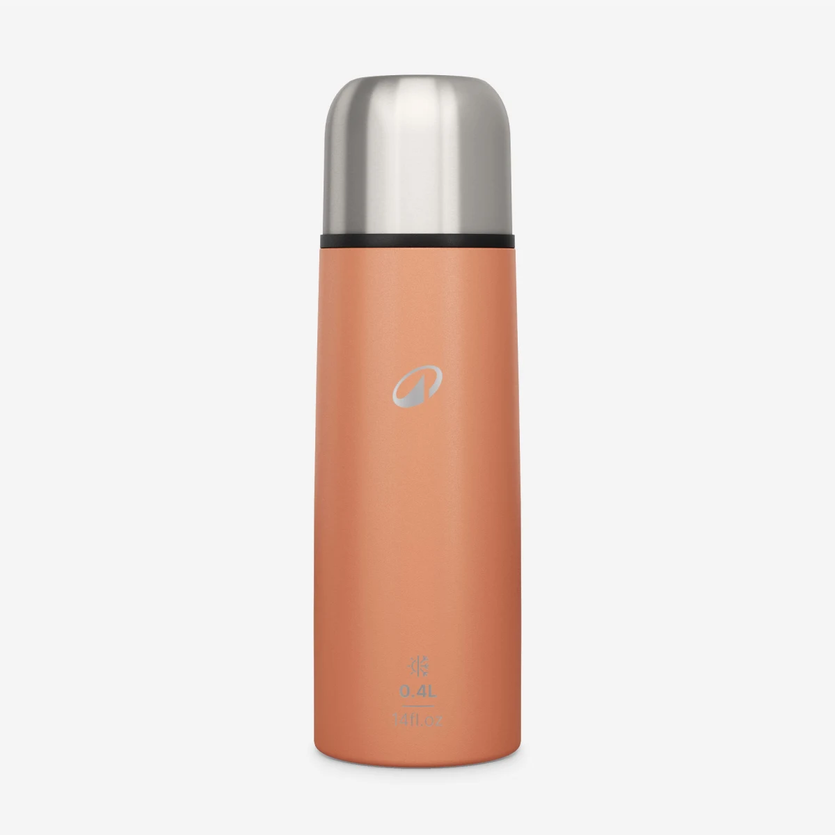 QUECHUA Antikorová termoska s pohárikom 0,4 l oranžová 400 ml · záber 1
