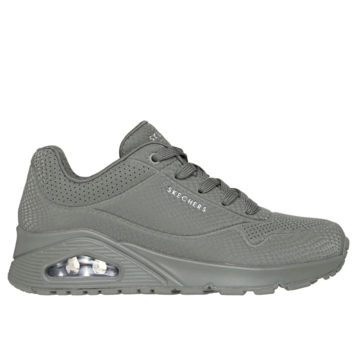Dámska rekreačná obuv SKECHERS Uno Shiny scale W olive · záber 2