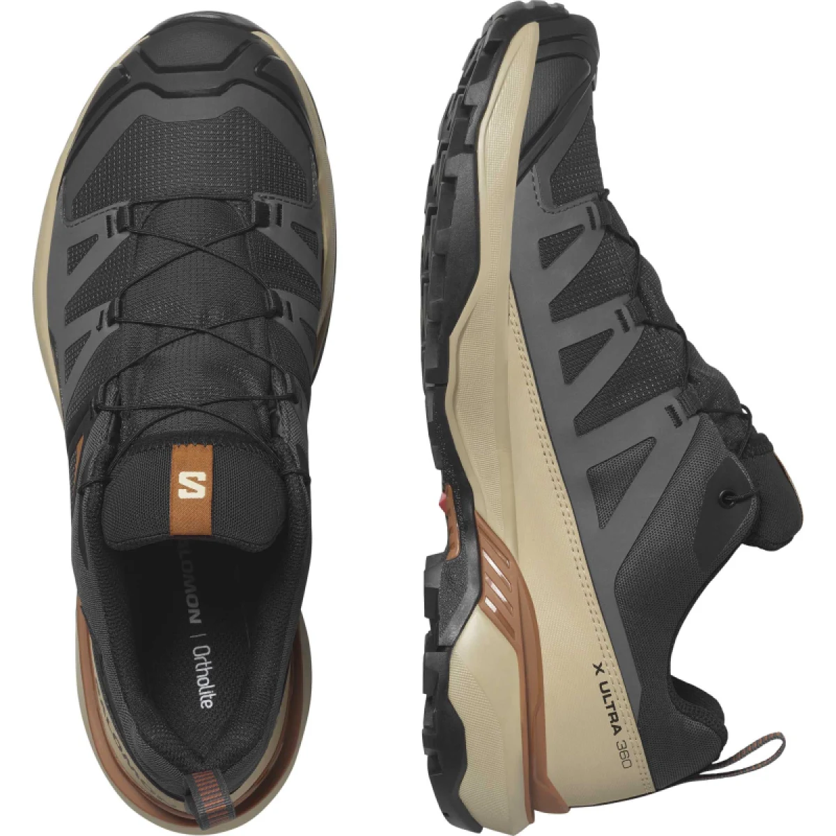 Pánská nízká turistická obuv SALOMON X Ultra 360 GTX M phantom safari caramel cafe · záber 4