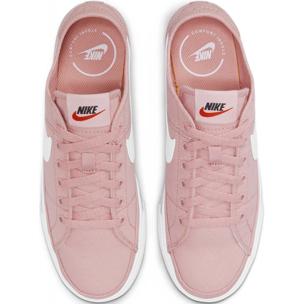 Női szabadidőcipők NIKE WMNS Court Legacy Canvas pink glaze black team orange white · záber 3