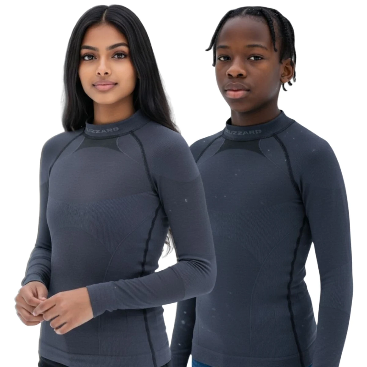 Juniorská termo tričko s dlouhým rukávem BLIZZARD Essential long sleeve junior, anthracite · záber 4