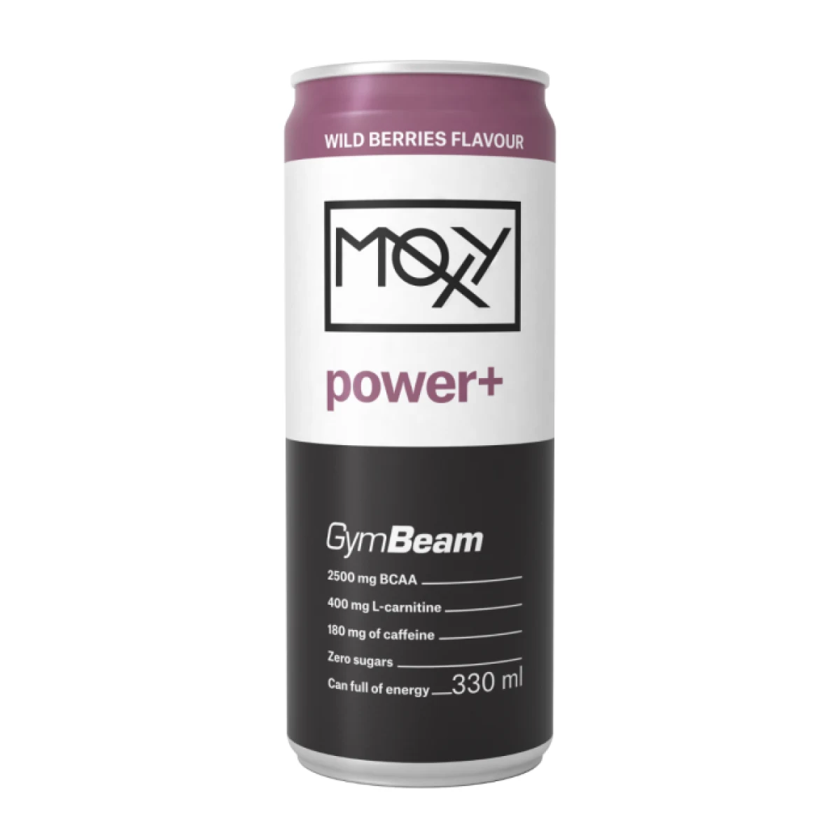 GymBeam MOXY power+ Energy Drink lesné ovocie · záber 1