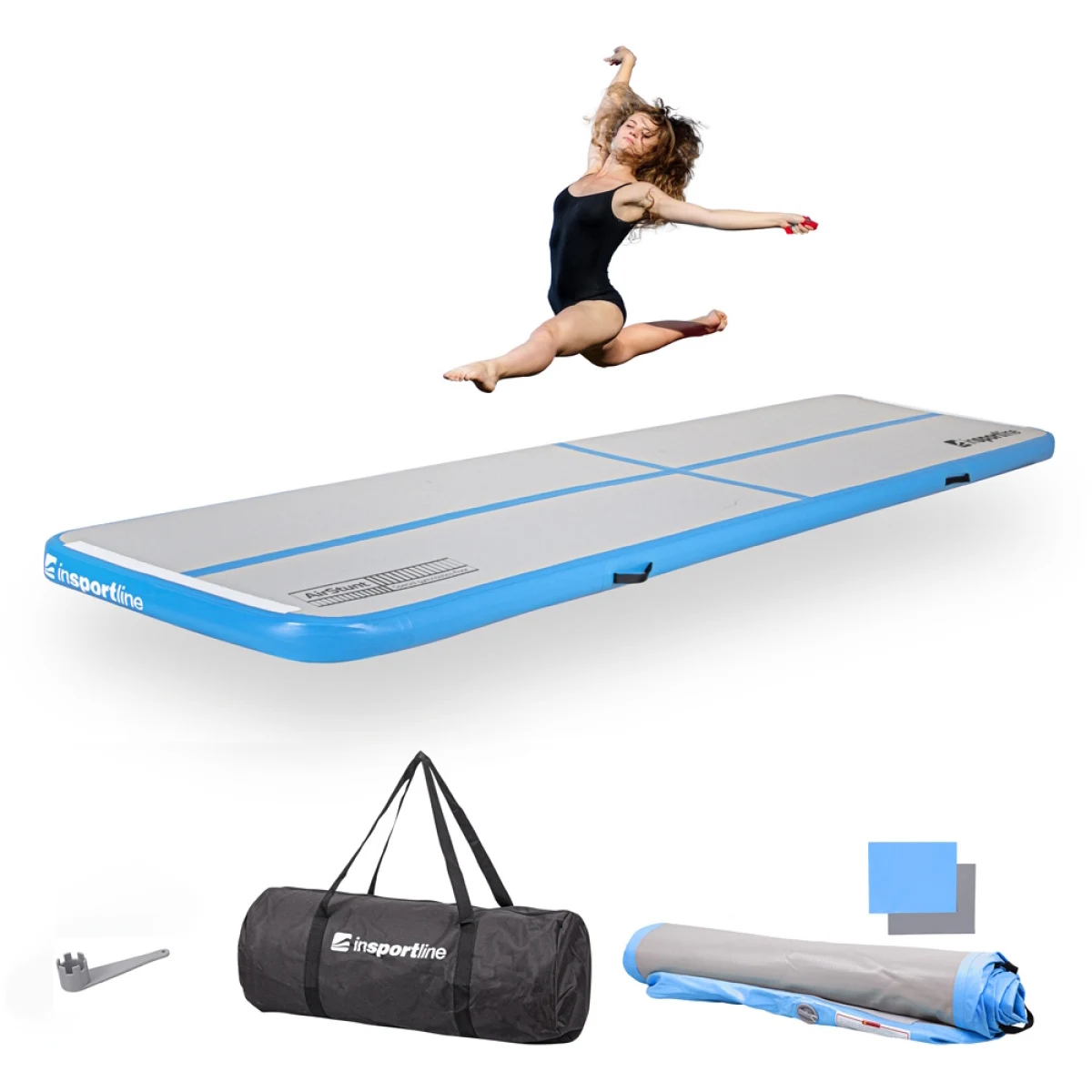 inSPORTline Airstunt 400x100x10 cm biela · záber 1