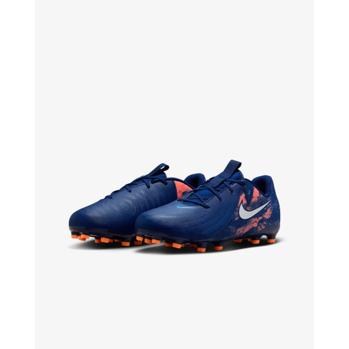 Chlapecké fotbalové kopačky outdoorové NIKE Phantom GX II Academy Erling Haaland Jr FG MG blue void chrome · záber 3