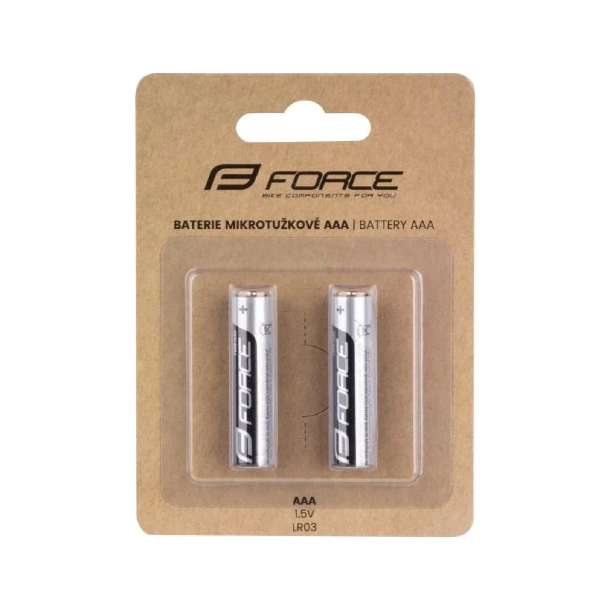 Force Baterie mikrotužkové AAA / 1,5V 1 x 2 ks · záber 1