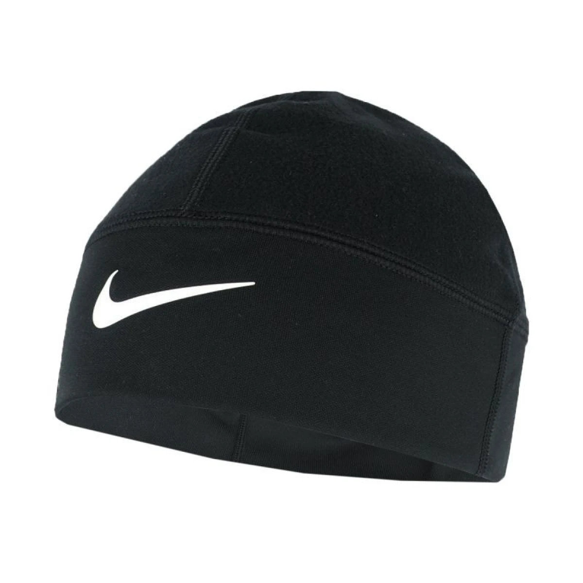 Zimná čiapka NIKE THERMA-FIT FLEECE BEANIE BLACK WHITE · záber 1