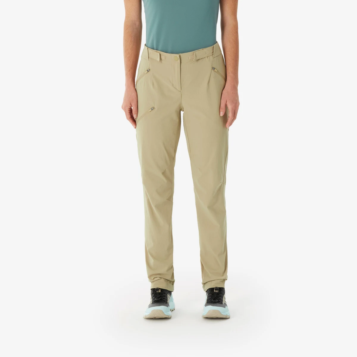QUECHUA Dámske turistické nohavice MH500 béžové XL (L31) · záber 1