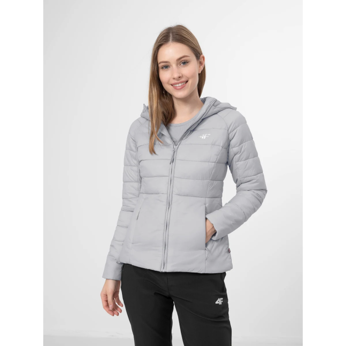 Dámská turistická bunda 4F WOMENS JACKET KUDP017-34S-LIGHT BLUE · záber 2