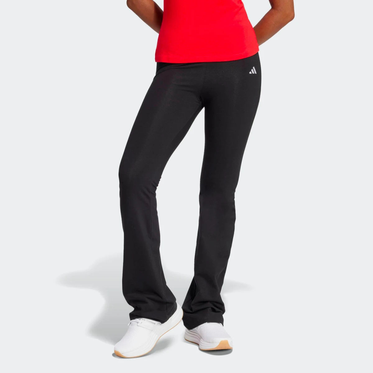 ADIDAS ADIDAS Flare dámske zvonové nohavice na fitness čierne M · záber 1