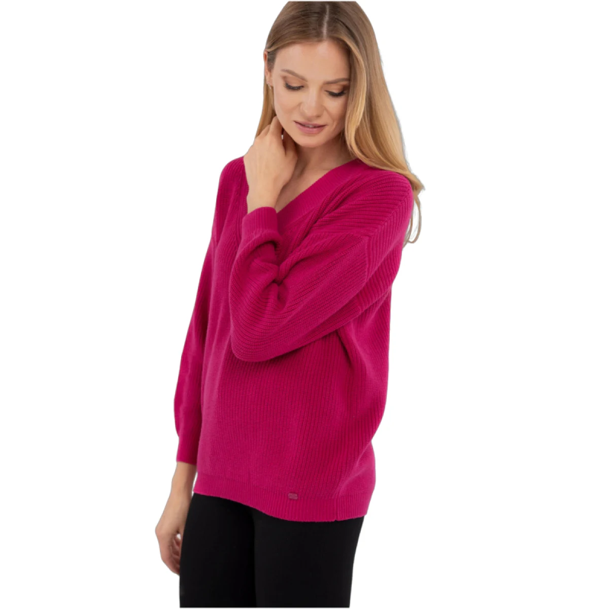 Dámský svetr VOLCANO S-VIDA-401-PINK · záber 2