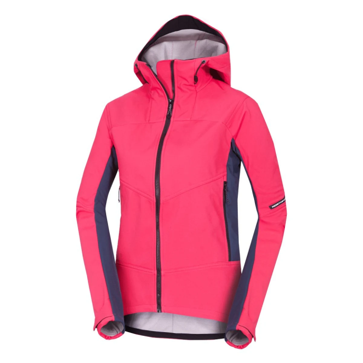 Dámska turistická softshellová bunda NORTHFINDER CHANDRA-276blackpink · záber 2