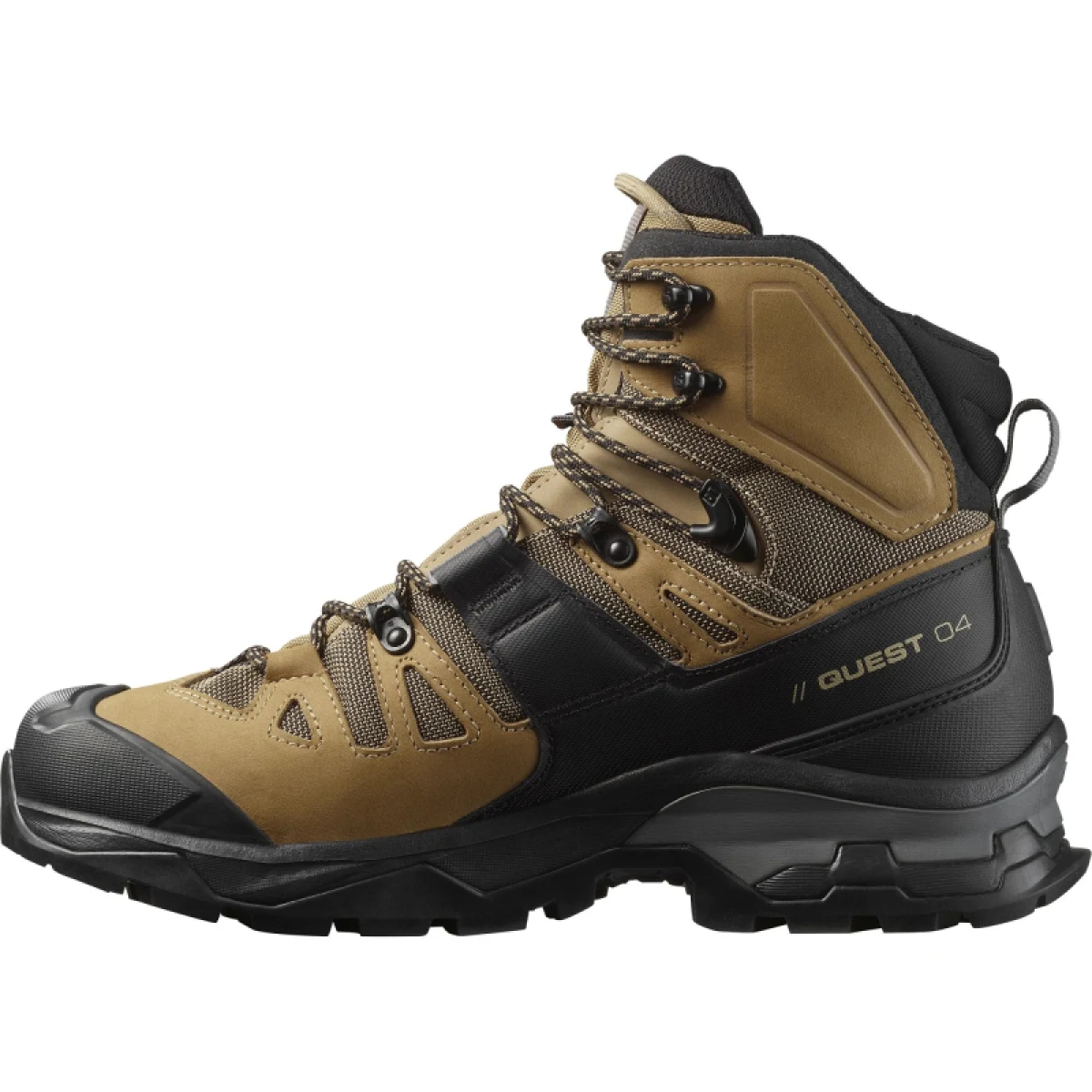 Pánská kotníková turistická obuv SALOMON Quest 4 GTX M kelp black castlerock · záber 2