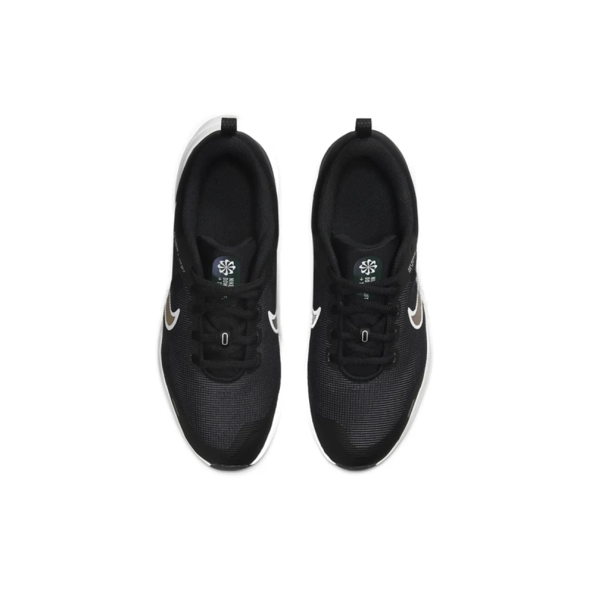 Juniorská sportovní obuv (tréninková) NIKE Downshifter 12 black dark smoke grey white · záber 4