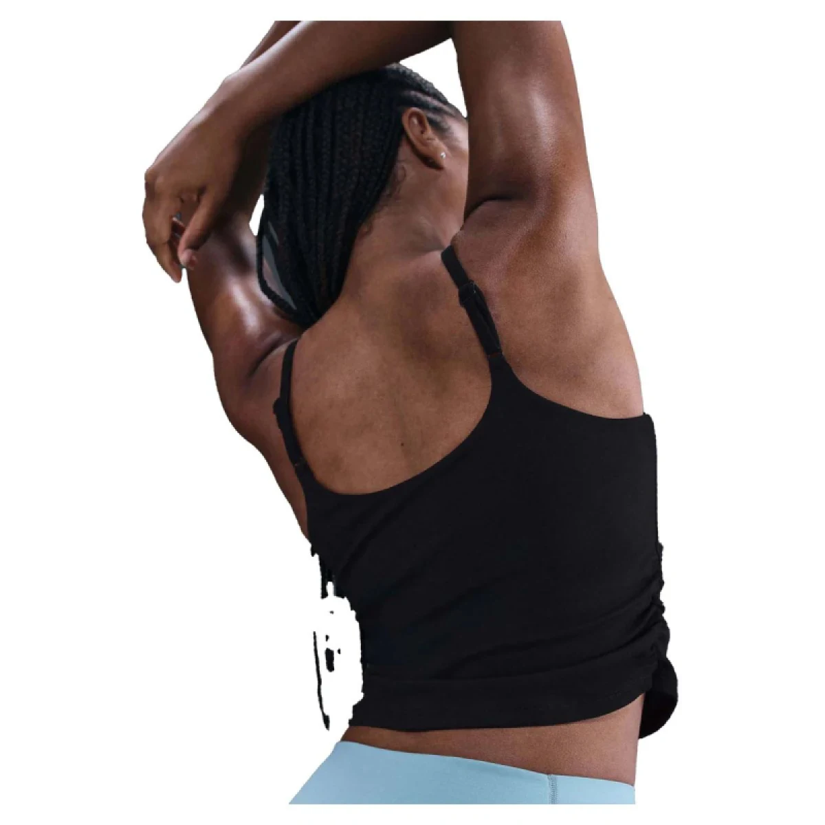 Dámske tréningové tielko NIKE W NK ONE DF TANK CPSL SPD BLACK WHITE · záber 4