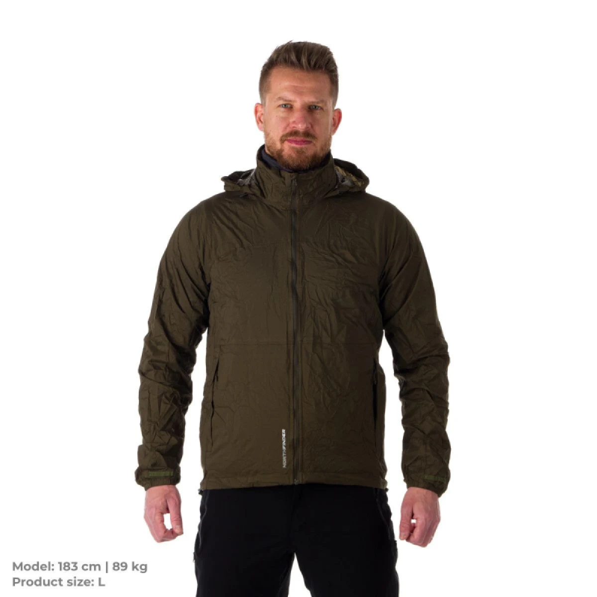 Pánska tréningová bunda s kapucňou NORTHFINDER NORTHKIT-BU-32682SII-army · záber 2