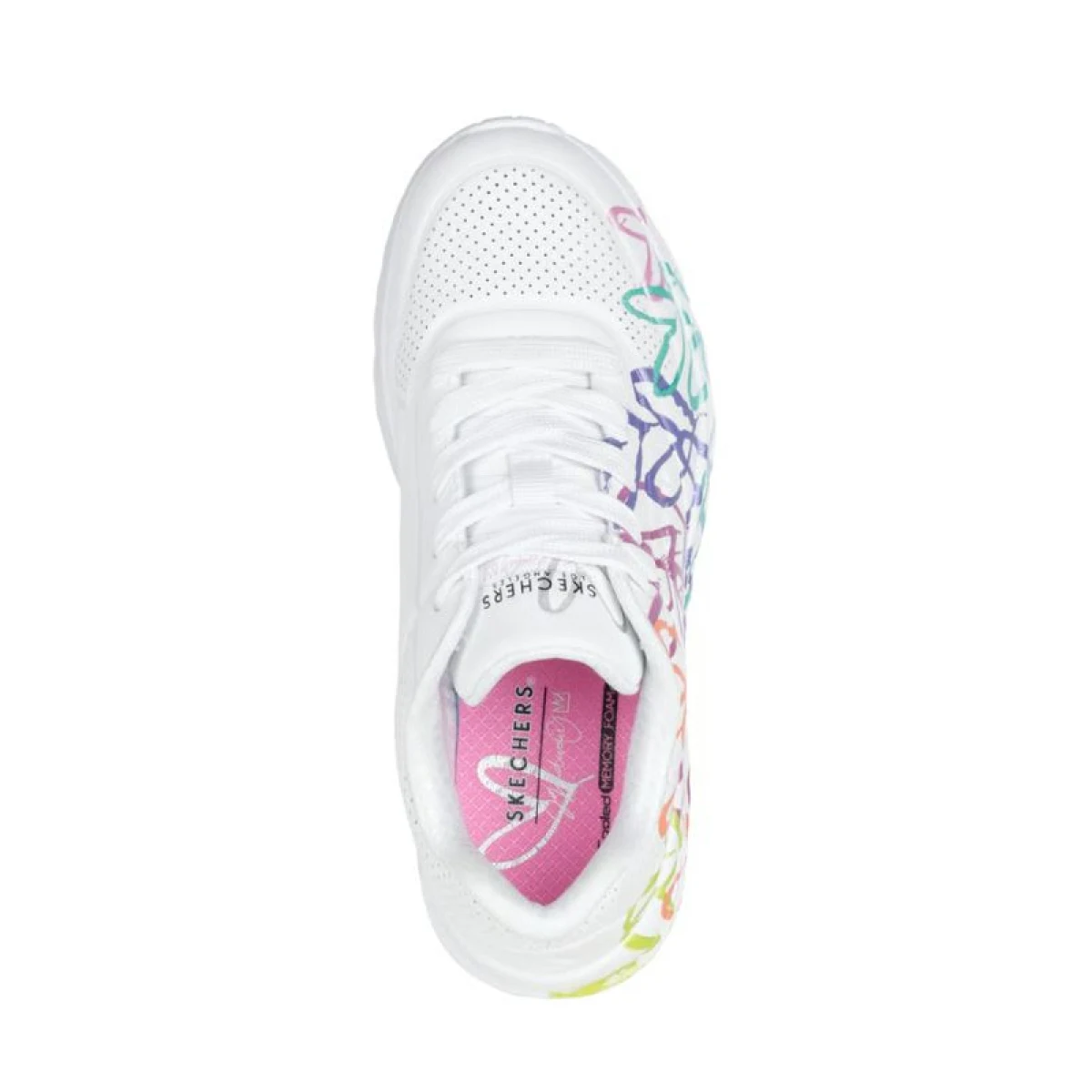 Dievčenská rekreačná obuv SKECHERS Uno Lite Metallic Joy Jr white multi color · záber 4