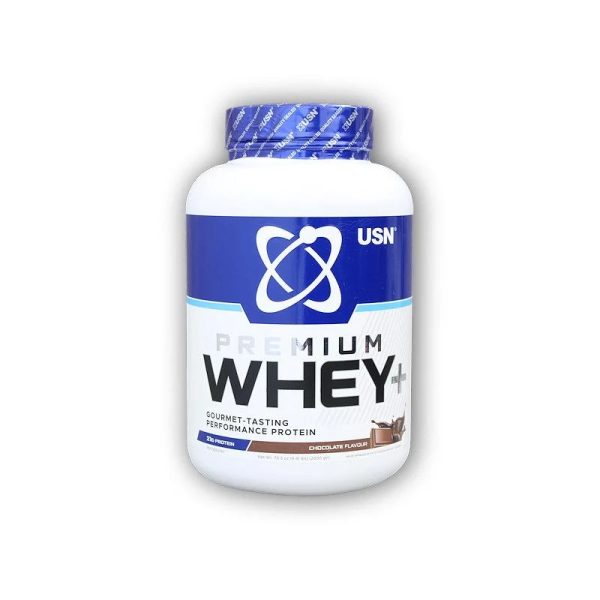 USN Whey+ Premium Protein 2000g - Barva: Vícebarevná | Příchuť: Jahoda · záber 2