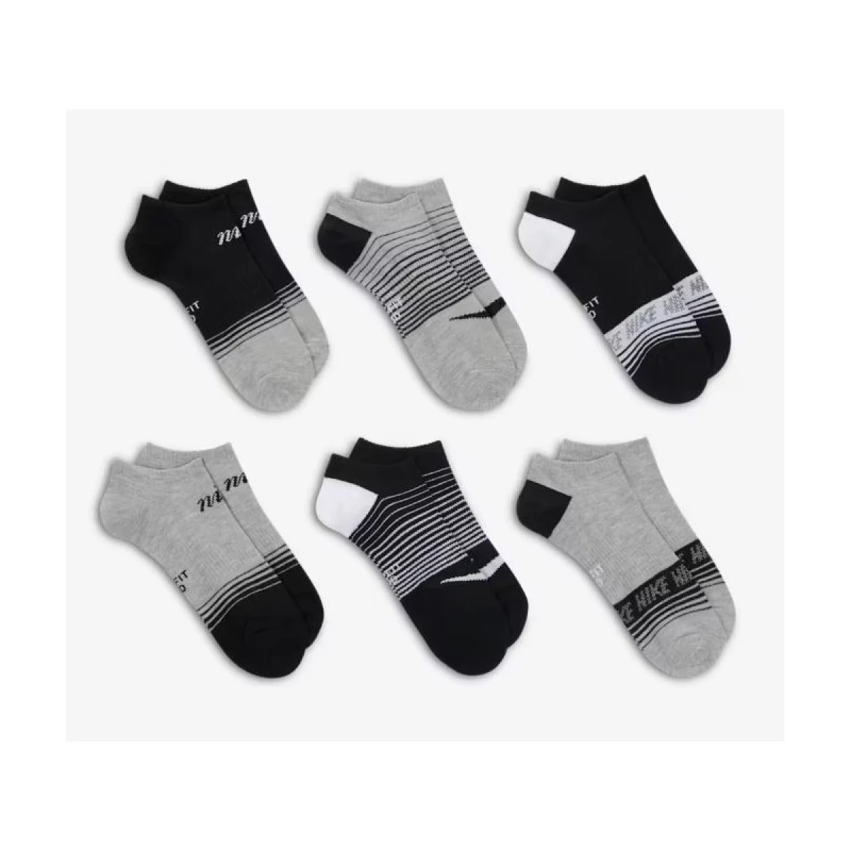 Ponožky NIKE 3 PACK-U NK ED LTWT NS 6P 132 WGFX · záber 3