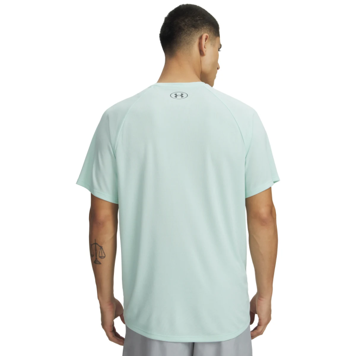 Pánske tréningové tričko s krátkym rukávom UNDER ARMOUR UA Tech Textured SS-GRN · záber 3
