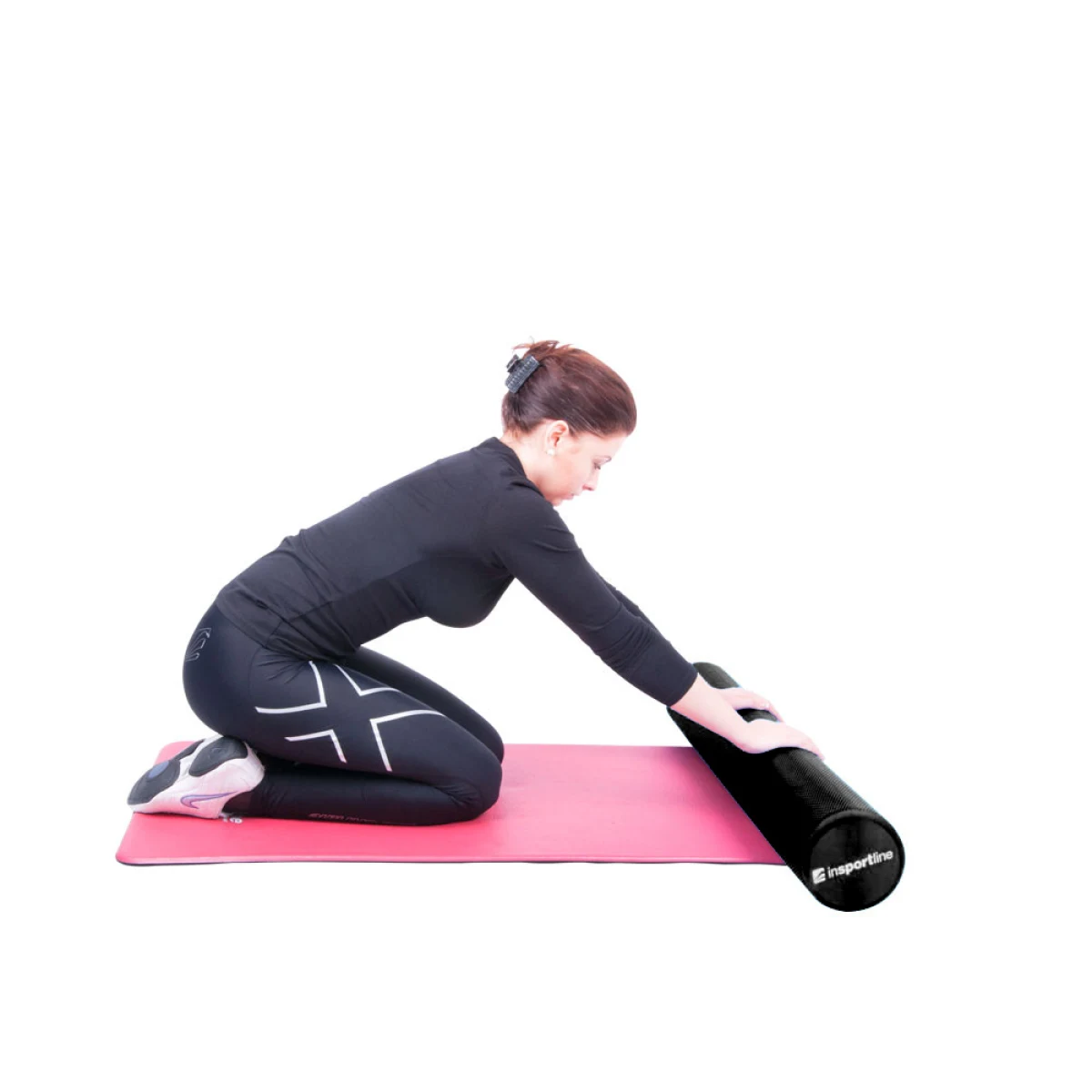 Joga valec inSPORTline Evar Big 90 cm - Farba: čierna · záber 5