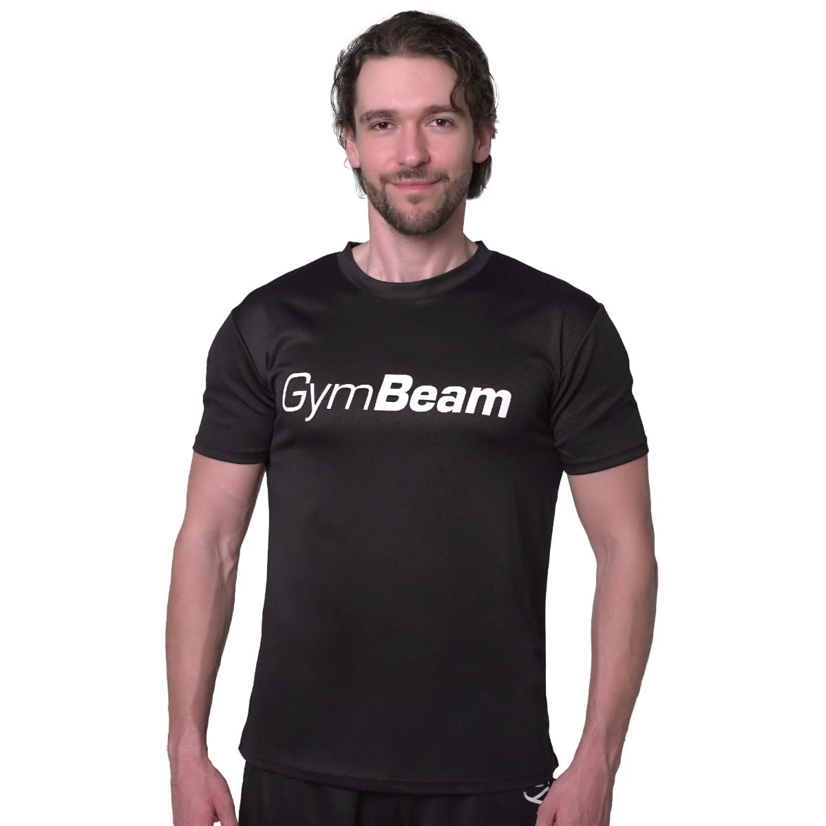 GymBeam Mesh T-Shirt Essence Black - Velikost: S | Barva: Čierna | Hmotnost: 0,1483 kg | Balení: 80 · záber 5