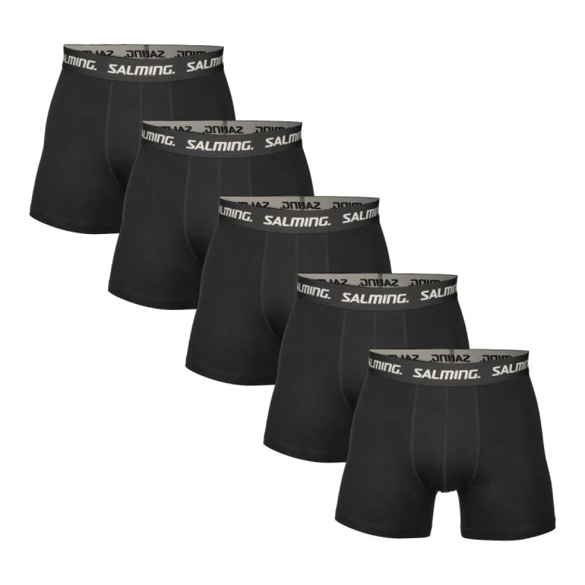 Salming 5-Pack Cotton Boxer Black - Barva: Čierna · záber 1
