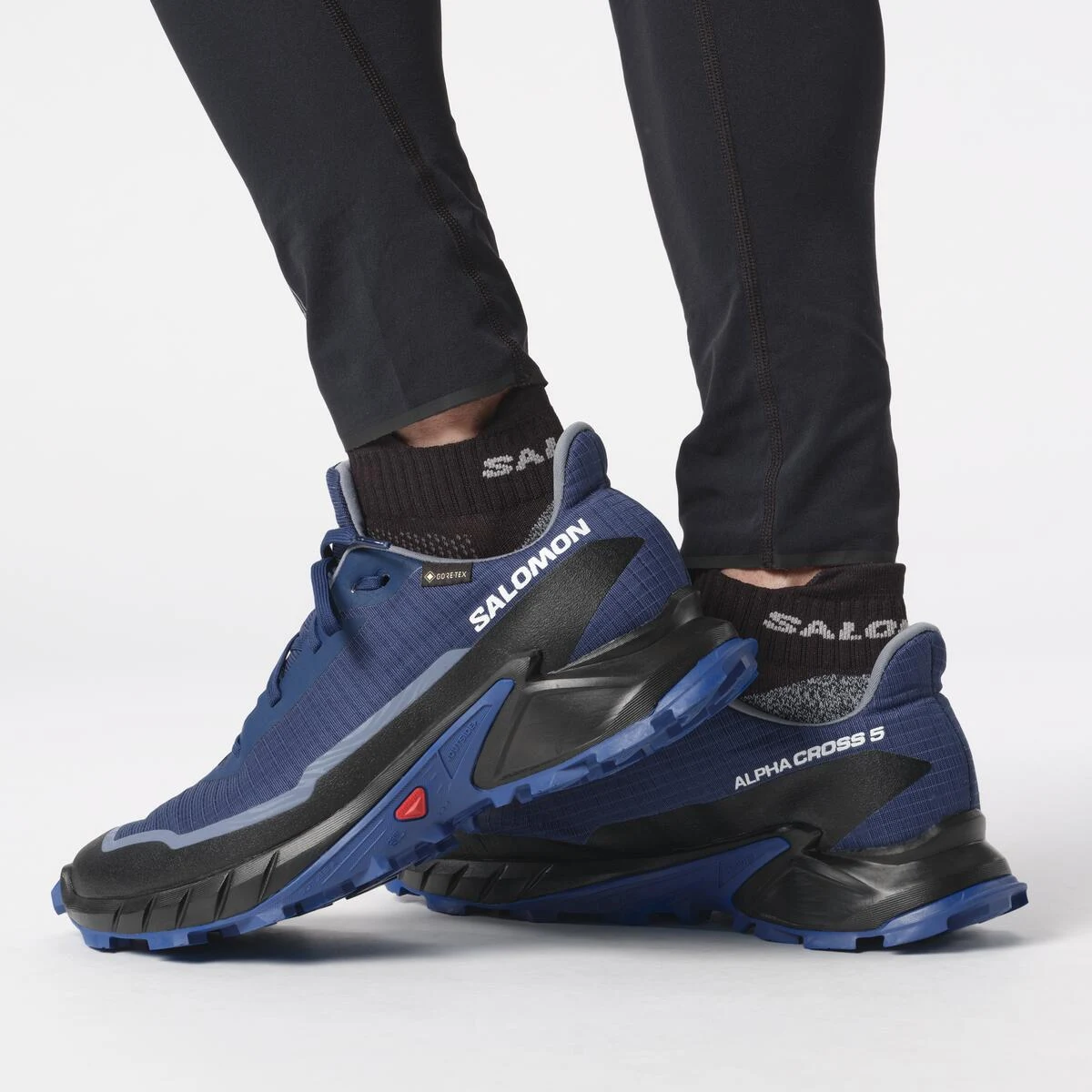 Salomon Alphacross 5 GTX M - Velikost: 46 | Barva: Modrá · záber 3