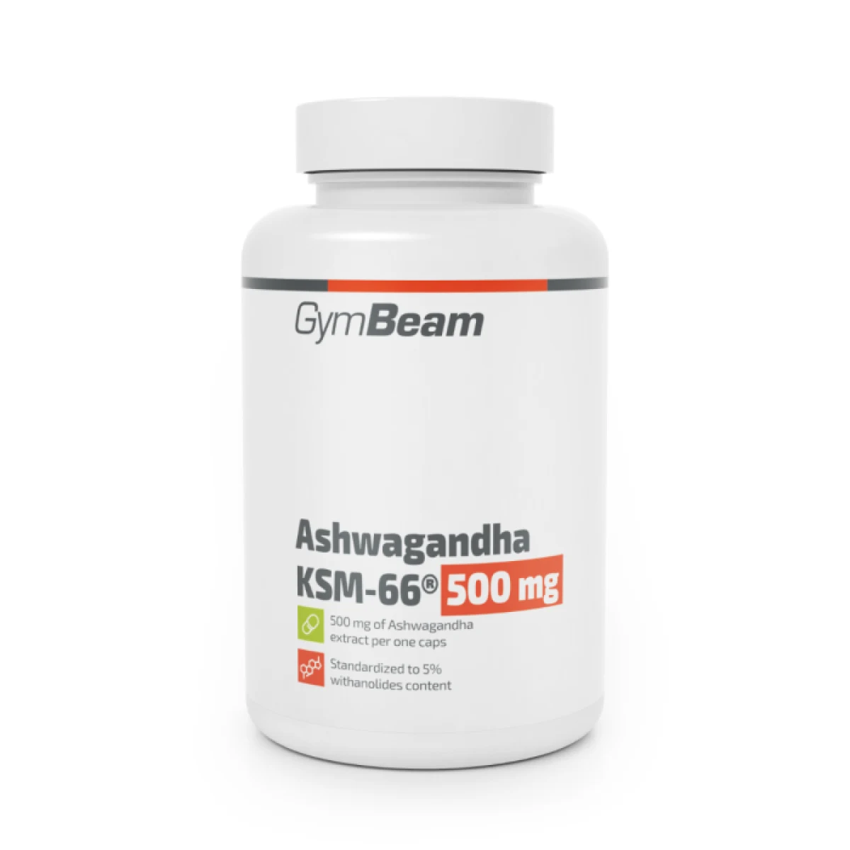Ашваганда KSM-66® 500mg - GymBeam - Тегло: 0,055 g | Опаковка: 45 · záber 1