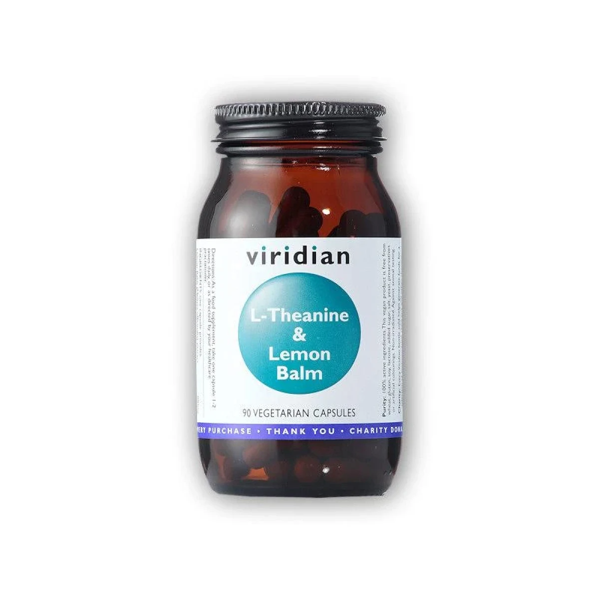Viridian L-Theanine + Lemon Balm 90 kapslí · záber 1