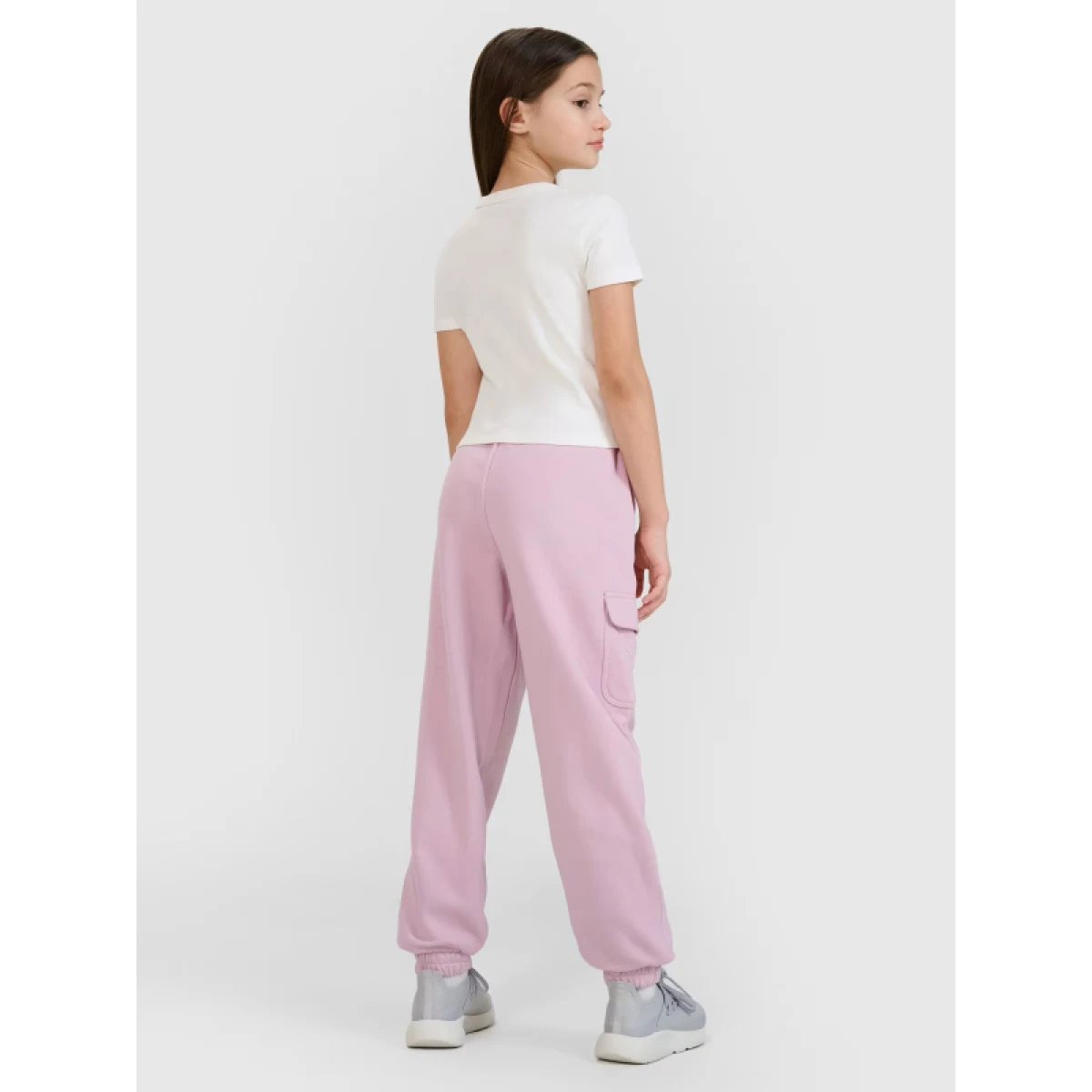 Dívčí tepláky 4F JUNIOR TROUSERS CAS F1135-52S-LIGHT VIOLET · záber 5
