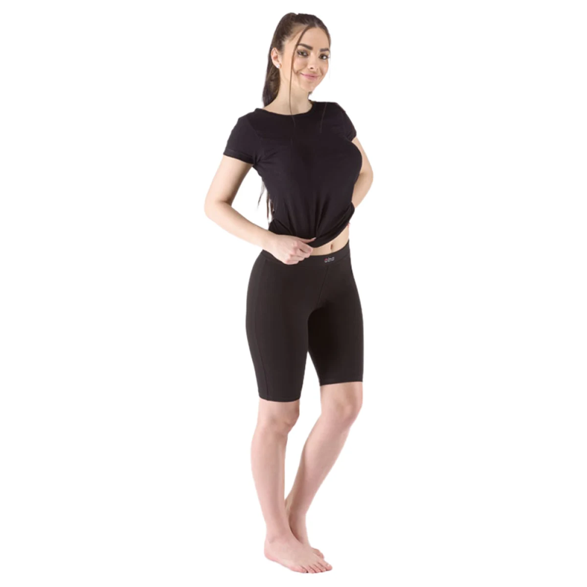 Gina Legíny kratší Cotton čierna - S · záber 4