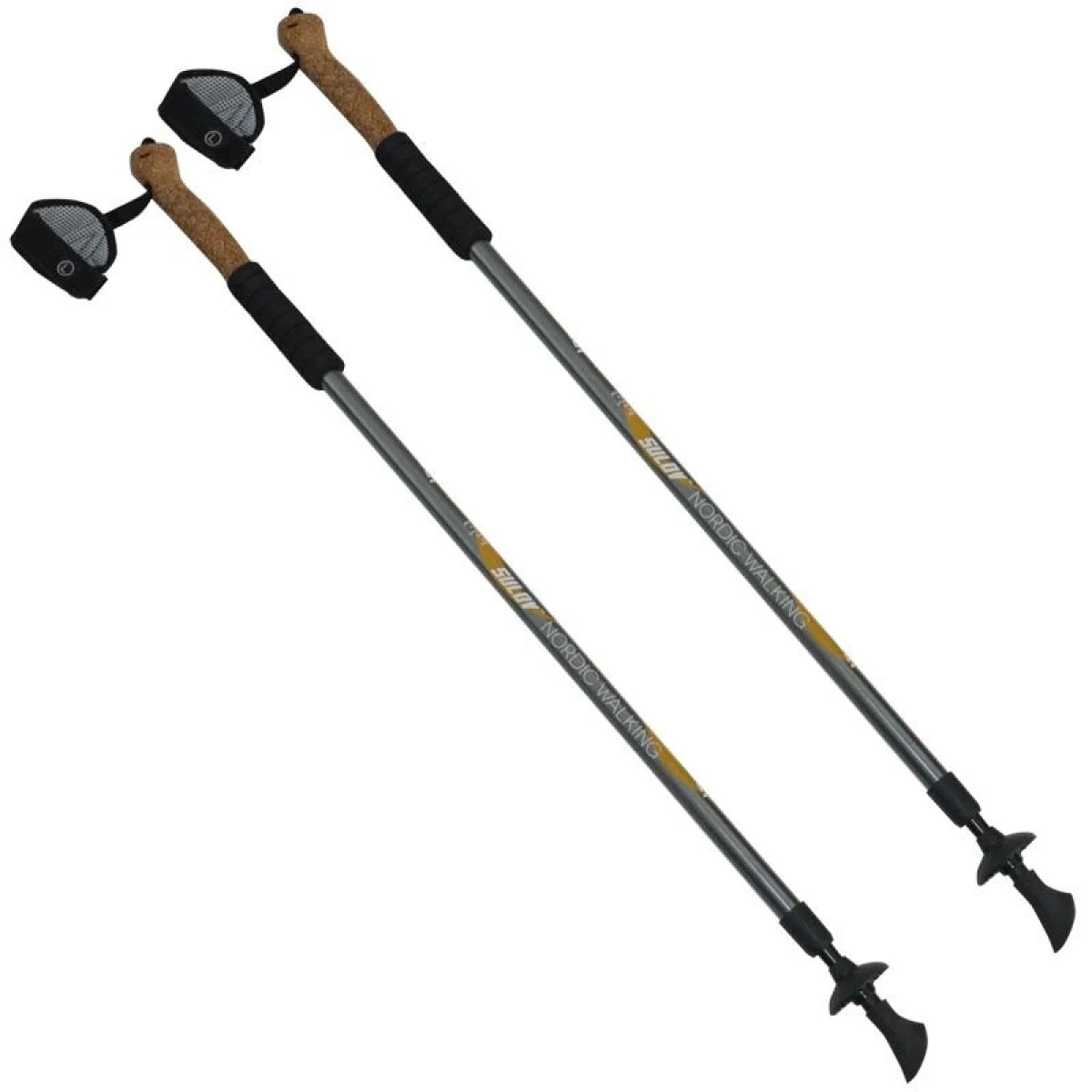 Sulov Trekingové hole Nordic Walking 2-dilné pár oranžová · záber 1