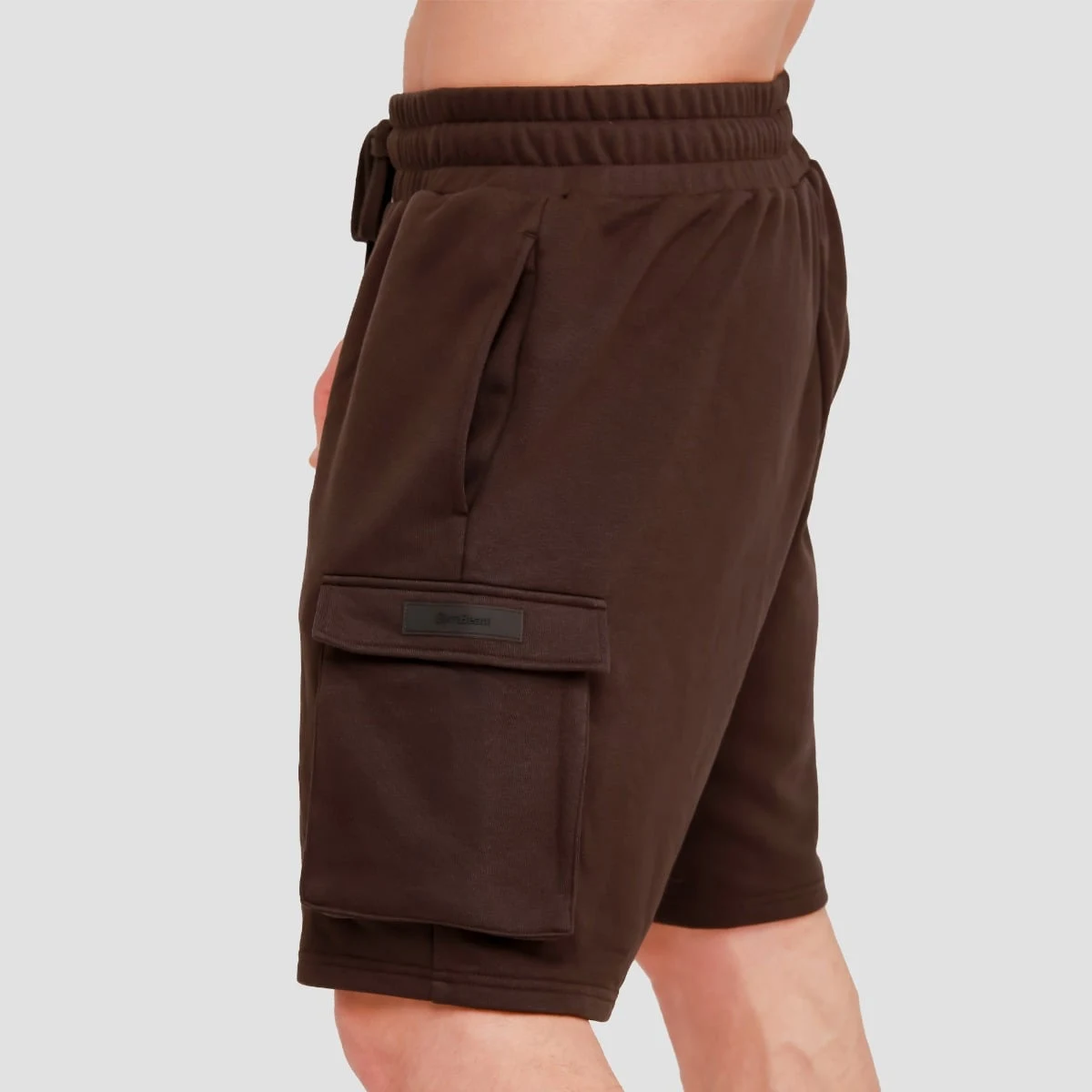 GymBeam Utility Shorts Brown - Barva: Hnedá | Hmotnost: 0,52 kg · záber 4